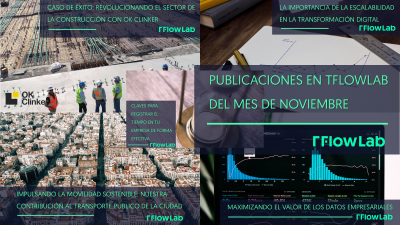 Un vistazo a los posts de TFlowLab en Noviembre, desde revolucionar sectores no digitales hasta maximizar el uso de los datos empresariales.